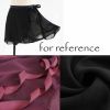 Black Ballet Skirt Dance Costumes Chiffon Ballet Skirt One-Piece Gauze Wrap Skirt Gymnastics Costumes Ballet Supply, 38cm