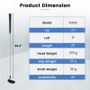 35 Inches Mallet Style Putter Right-Handed Golf Putter with Headcover