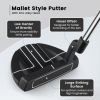 35 Inches Mallet Style Putter Right-Handed Golf Putter with Headcover