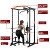 Multifunctional Barbell Rack 1400LBS Capacity Barbell Weight Rack Home Gym Fitness Adjustable Squat Rack Weight Lifting Bench Press Push-ups