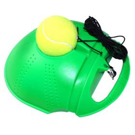 Senior Single Tennis Training Base And Tennis Ball Seat (Option: Green 3pcs)