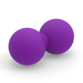 Peanut Yoga Massage Ball; Trigger Point Ball; Fascia Release; Foot TPE Trigger Point Therapy Balls (Color: Purple)