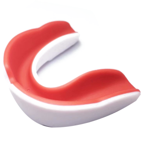 Sports Mouthguard with Transparent Case (Color: Orange, size: kids)