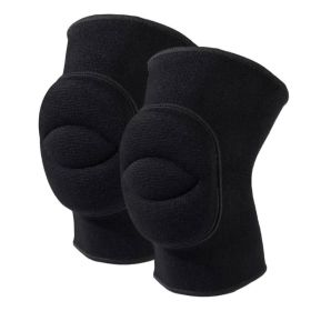 Dance Thickened Knee Pad Yoga Sports Knee Pads (Color: Black, size: S)