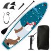 Inflatable Paddle Board, Stand Up Paddle Boards for Adults, Sup Board for Fishing, Wide Stance for All Levels, Inflatable Standup Paddleboard