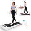 Walking Pad Treadmill Under Desk,Portable Mini Treadmill 265 lbs Capacity with Remote Control,Installation-Free Jogging Machine for Home/Office,Blueto