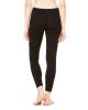 Ladies' Cotton-Spandex Leggings - BLACK - S