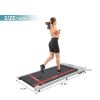 2 in 1 Under Desk Electric Treadmill 2.5HP;  with Bluetooth APP and speaker;  Remote Control;  Display;  Walking Jogging Running Machine Fitness Equip