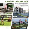 Indoor & Outdoor Golf Putting Mat Practice Training Aid with Auto Ball Return