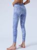 Icy Tie-Dye Women Blue Yoga Pants