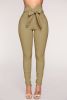 Women's Sexy Bow Slim Elastic Pants Trousers