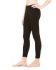 Ladies' Cotton-Spandex Leggings - BLACK - S