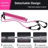 2 Latex Exercise Resistance Band - 2-Section Sticks - All-in-one Strength Weights Equipment for Body Fitness Squat Yoga