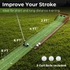 Indoor & Outdoor Golf Putting Mat Practice Training Aid with Auto Ball Return