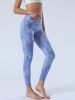 Icy Tie-Dye Women Blue Yoga Pants