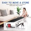 Walking Pad Treadmill Under Desk,Portable Mini Treadmill 265 lbs Capacity with Remote Control,Installation-Free Jogging Machine for Home/Office,Blueto