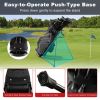 Golf Stand Cart Bag with 6-Way Divider Carry Pockets